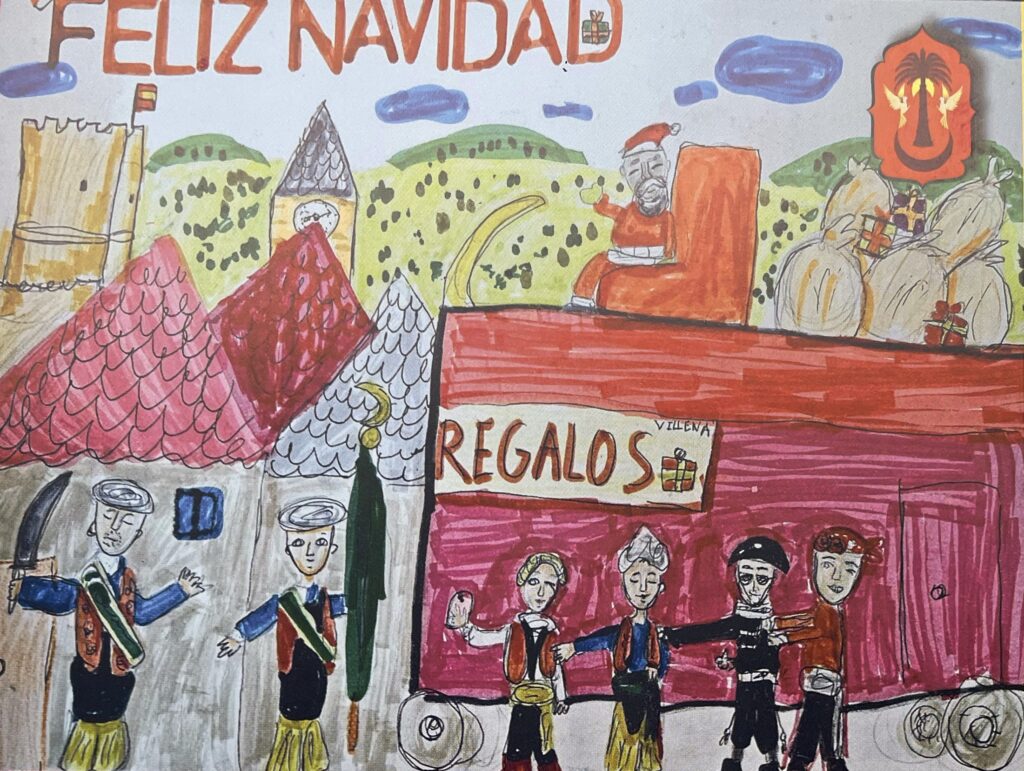 Paola Crespo Crespo Primer Premio Categoría A en el XX Concurso de Dibujo Infantil "Villena y la Navidad"